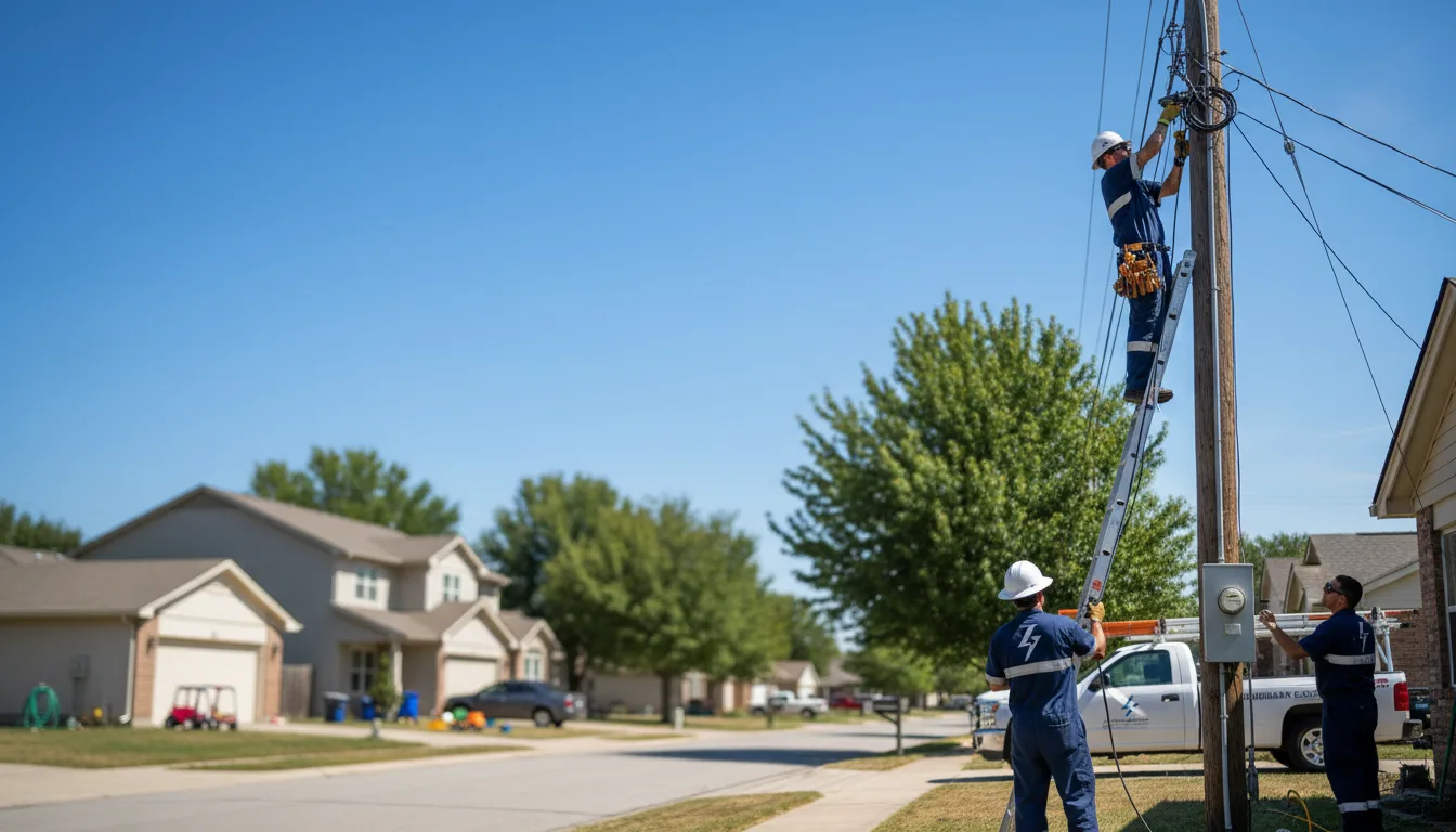 Residential electrician providing installation services in Waco, GA